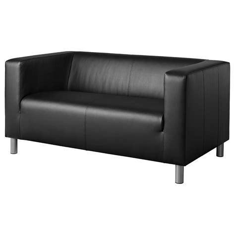 sofa schwarz leder|ledersofa ikea.